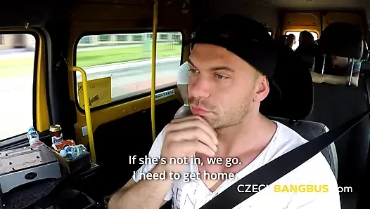 Blonde model joins a wild group fuck (Czech Bang Bus)