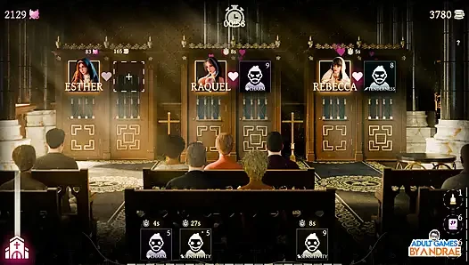 Sisters in Sin Gameplay Part 14 - Rebecca Holds the Key Inside Her Pussy