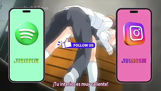 Ein high-sch00l-student mit seinen beiden mitschülern auf einem öffentlichen outingIkkyuu Nyuukon 02 Sub espaol