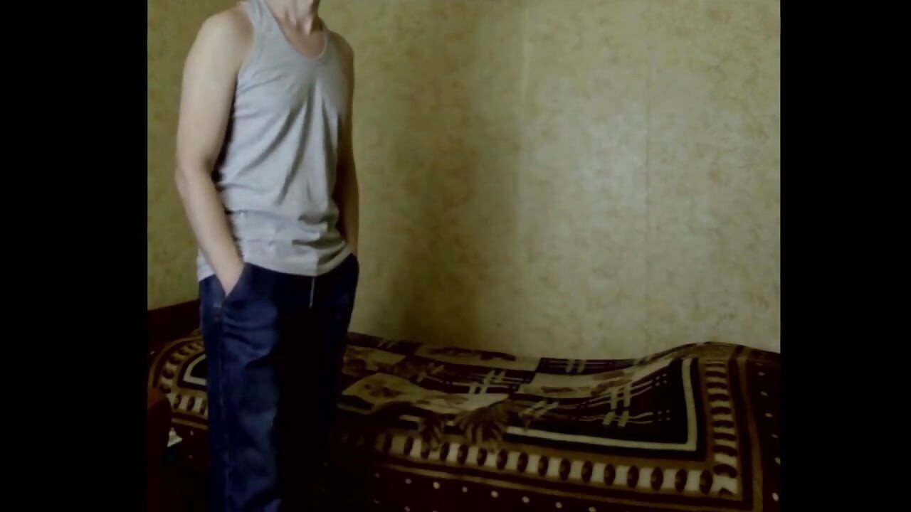 A guy with an imperfect body twirls in front of the camera in different outfits and shows his underwear.