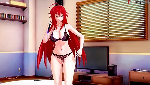 Si seksi rias gremory lagi asik ngocok kontolku sampai matanya merembung - dxd ntr madness series