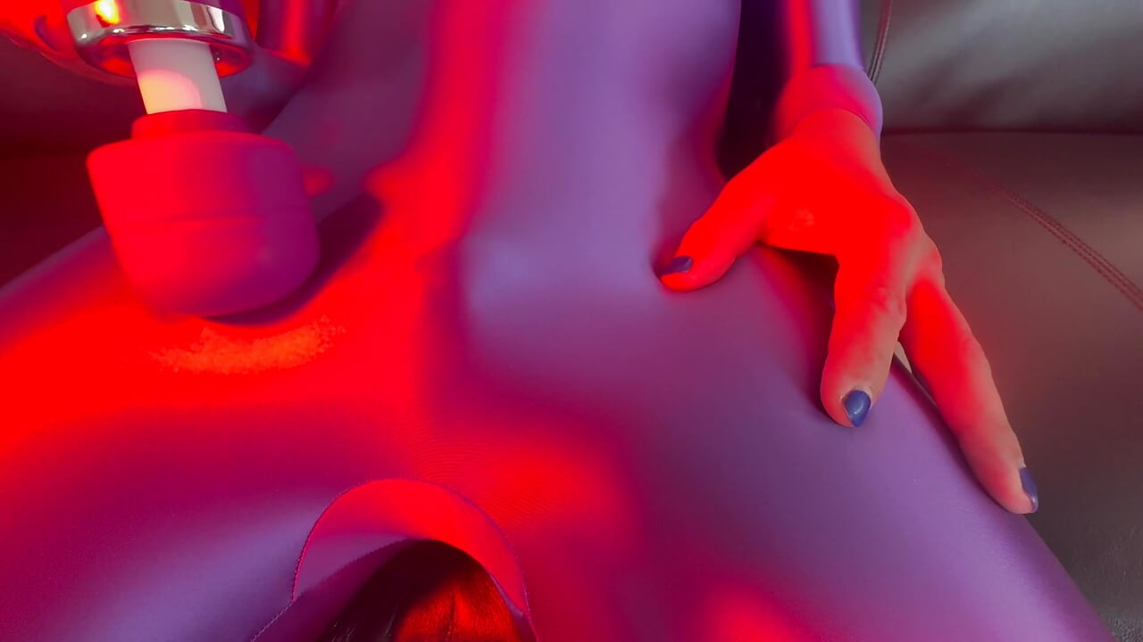 Having fun in my spandex body suit