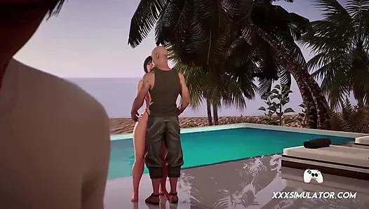 What Began as a Glance Ends in a Raw Fuck in Front of Her Husband’s Eyes