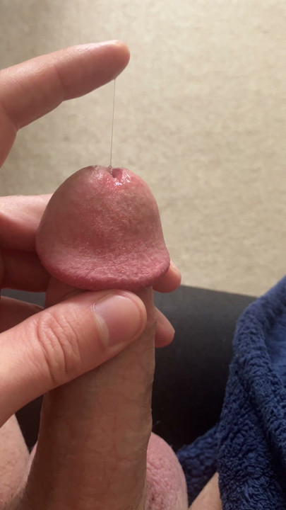 Touching my wet tip