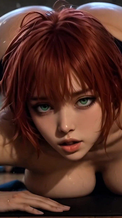 Uwodzicielski instruktor jogi silikonowa lalka kobiecy wytrysk orgazm - Krótkie rude włosy | Klip 1