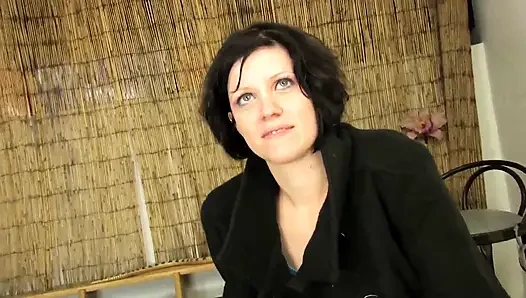 Hot french brunette screwed and filmed