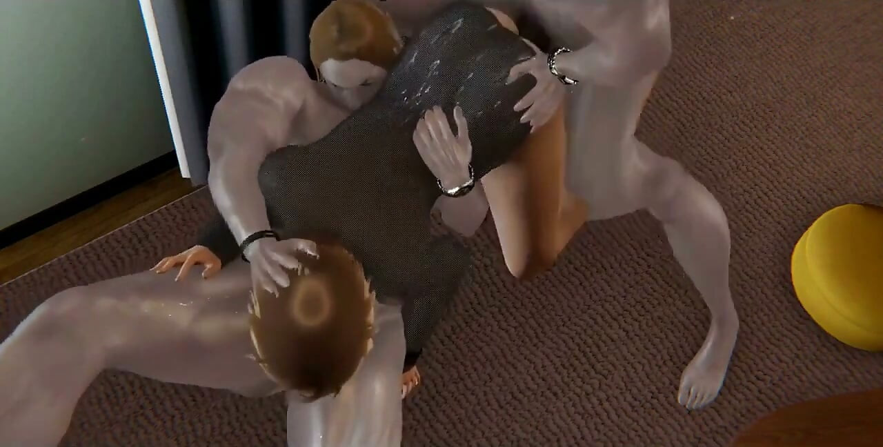 Yaoi -erik Femboy Having Sex with Two Bara Boys