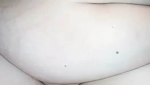 Hungarian chubby milf shows her brutal big round butt and soft belly, doggy position teasing, butt trembling, amateur curvy solo, long