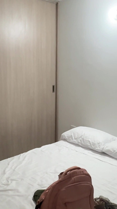 I watch a young Latina in the closet after getting out of the shower, we end up hard while she asks me to come in her vagina. | Clip 1
