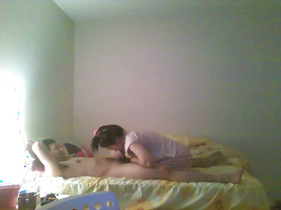Submissive Chinese Slut Sucks My Dick and Swallows My Cum
