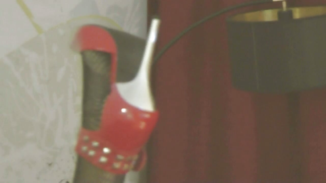 Swemature in fishnet stockings and high red heels, fucked from behind, sucking cock, spanked, fucked with dildo in both holes, swallowing greedy cum.
