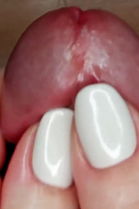 She Caresses His Frenulum and He Quickly Cums