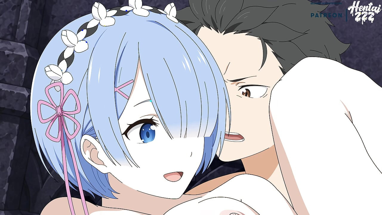 Rem puncijába élvez a Subaru cenzúrázatlan ReZero hentai