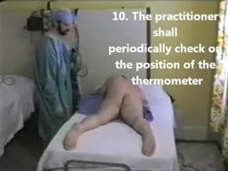 Instructions pour la prise de la température rectale
