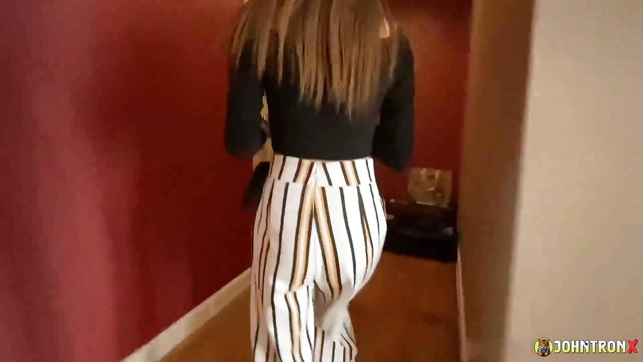 JohnTronX - Slim Asian goddess rides dick until a creampie