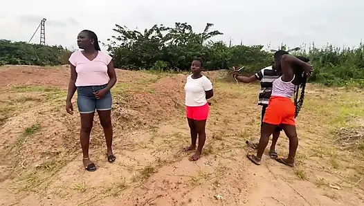 19 YAŞıNDAKI GENÇ NIJERYALı KıZ VE ERKEKLER SIKIŞIYOR