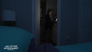 Stepson Scared of Thunder Hops Into Stepmoms Bed - Aitsfs1e6