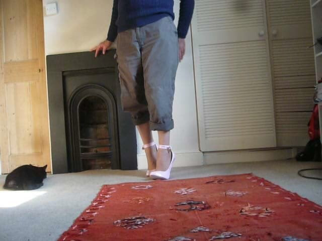 Pink 8 inch heels