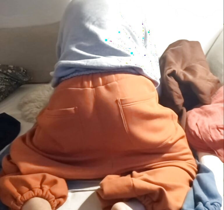 Swimming in my baggy sweatsuit