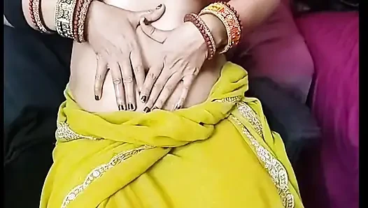 Secretly Watched The Beautiful Indian Stepmother Massaging Her Large Breasts With Oil And Chocolate. Dirty Talk In Hindi.