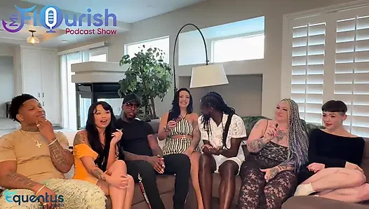 Mrflourish Podcast am Morgen danach in Vegas 8 ppl vor dem Filmen von Episode für ihre komplizierten