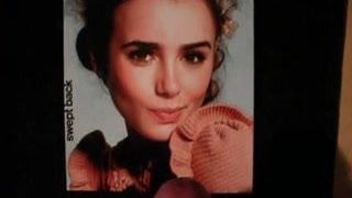Lily Collins Cum Tribute #1