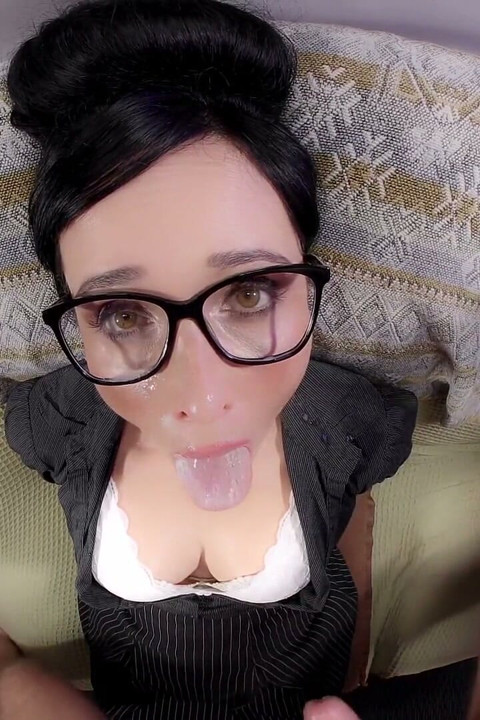 Use My Mouth & Paint My Glasses with Your Cum