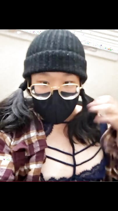 Asian Sissy in Sisters Lingerie
