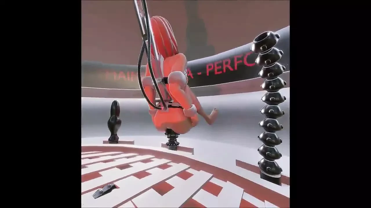 3D Anal bondage machine