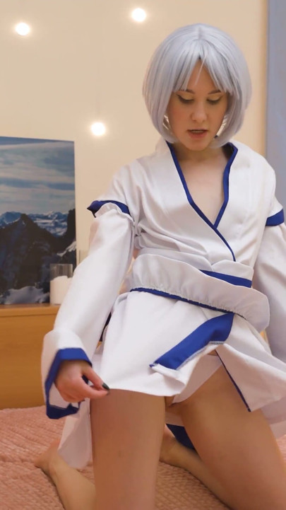 Kimono Babe Ally Horny Masturbates Like a Japanese Housewife