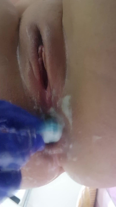 Jaw-dropping moment from "Anal and vaginal dilation by doctor fetish girl..."