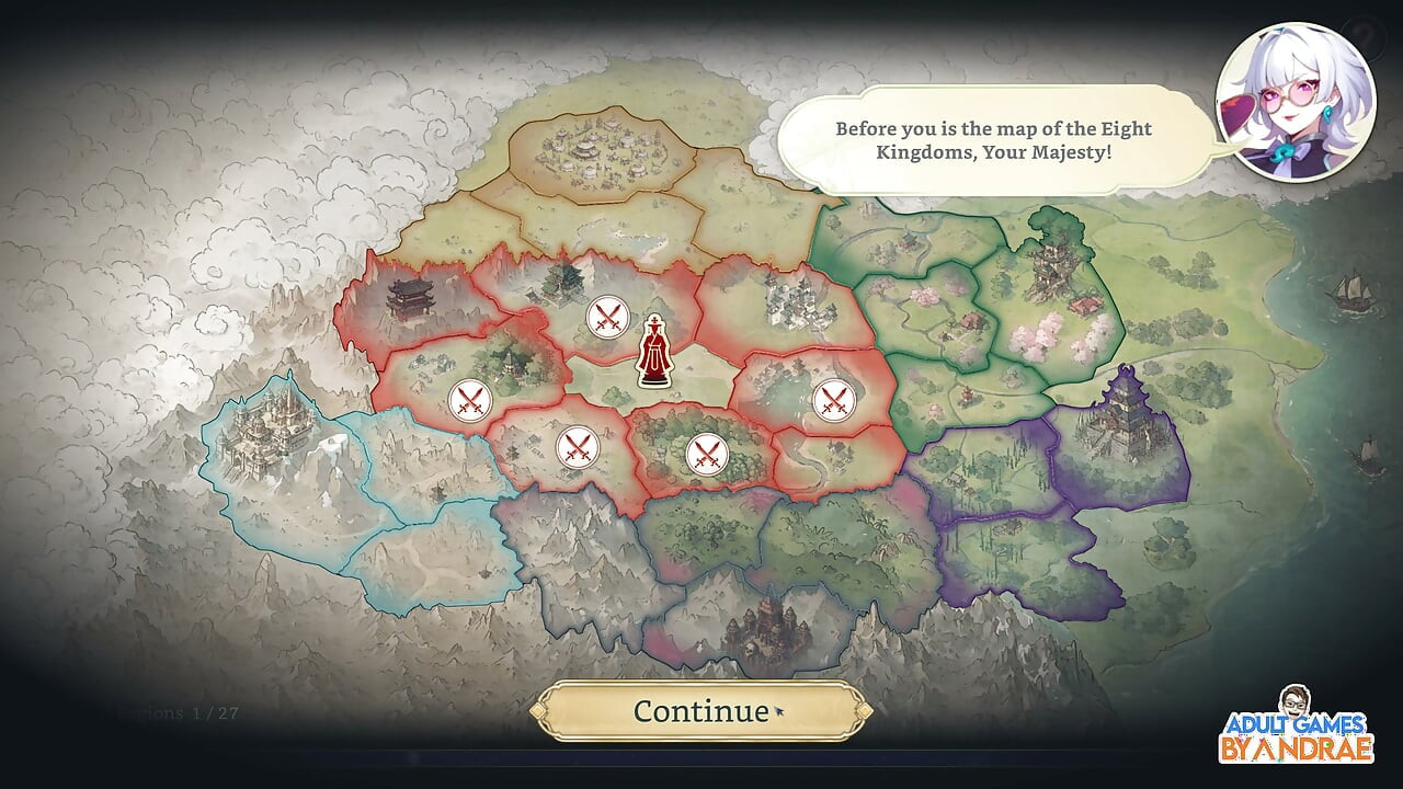Harem Fantasy - the Concubine War Gameplay Part 1 - Sex with His Concubines