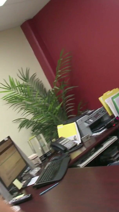 Surprised office manager fucks the horny cam girl on his desk | Clip 1