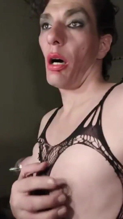 Iconic moment from "Working on Sissy Slave Denise Humain Nipples for hours Part 1"