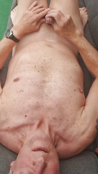 EXHIBITIONIST DADDY ANAL TOY JERKING SEXSHOW CUMSHOT