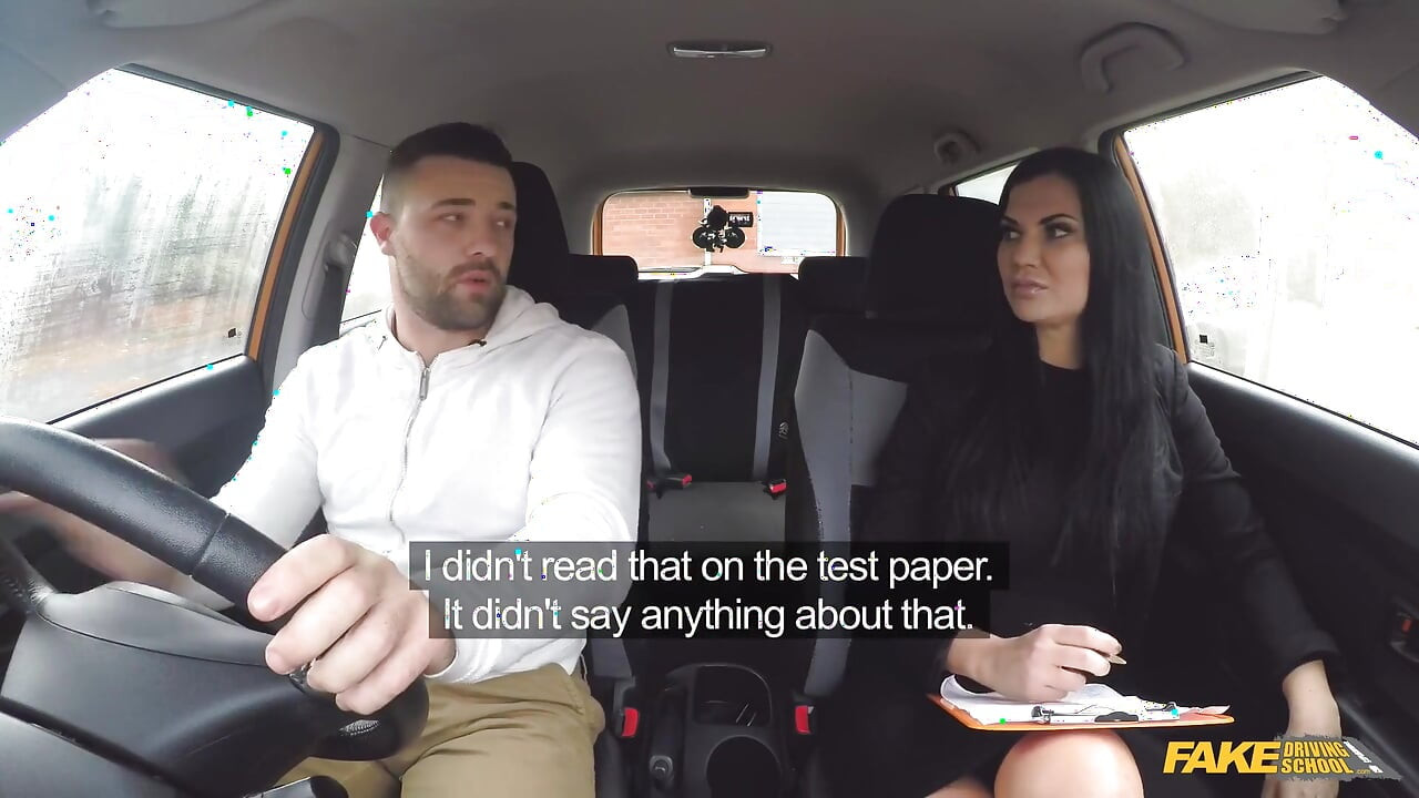 Fake Driving School - Big Tit Hot Brunette Jasmine Jae Flashes Max in a Car & Pulls Him for Doggystyle Sex