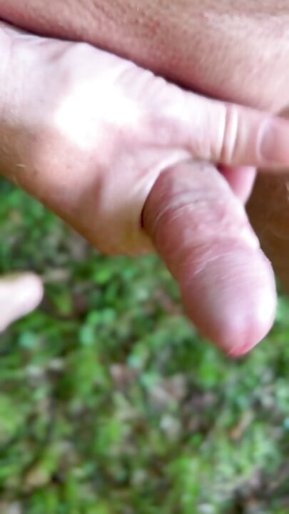 Masturbating in the Garden