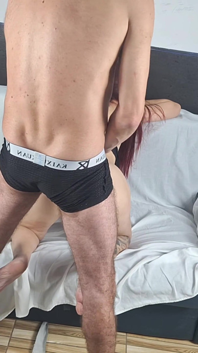 Wife lets husband and friend cum in her ass! | Clip 2