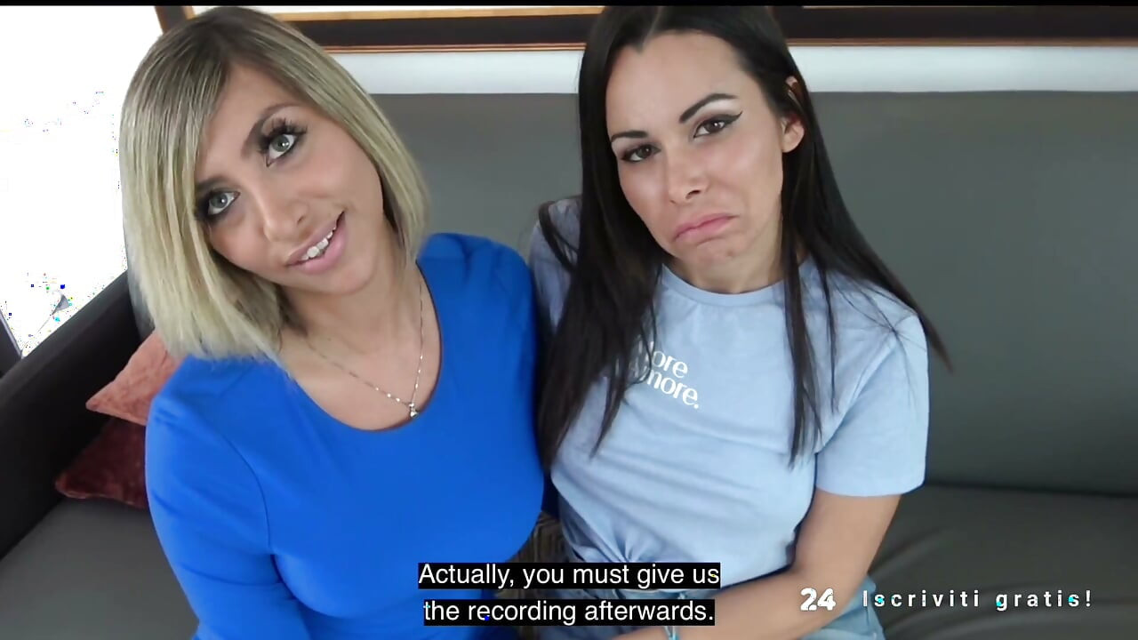 1st Threesome With Two Hot Italian Milfs (Italian Porn)
