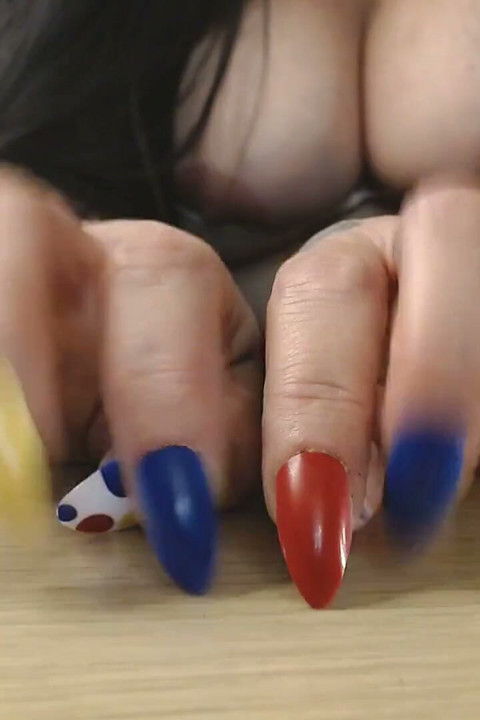 Charms Blow Pop Fingernails Tapping Clacking