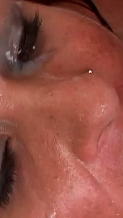 Milf uses the sperm she just got in her face from this huge cock for skin care! | Clip 3