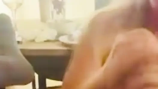 Britt Luck sucking Ed’s huge dick