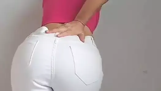 White Jeans and Panty Pee