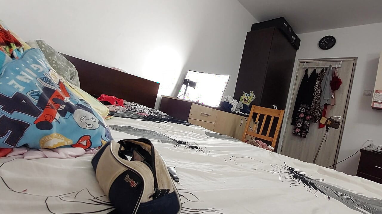 Sexy hair pussy wife tries on panties. Sexy wife workout at home naked. Amateur wife masturbates with her fingers in her pussy.