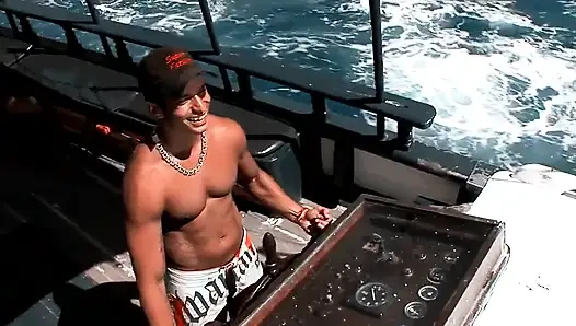 Sluttiest Threesome Fucks Sailing on the Yacht