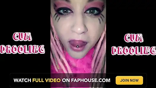 Cum Drooling with Slurping Sounds Extended.
