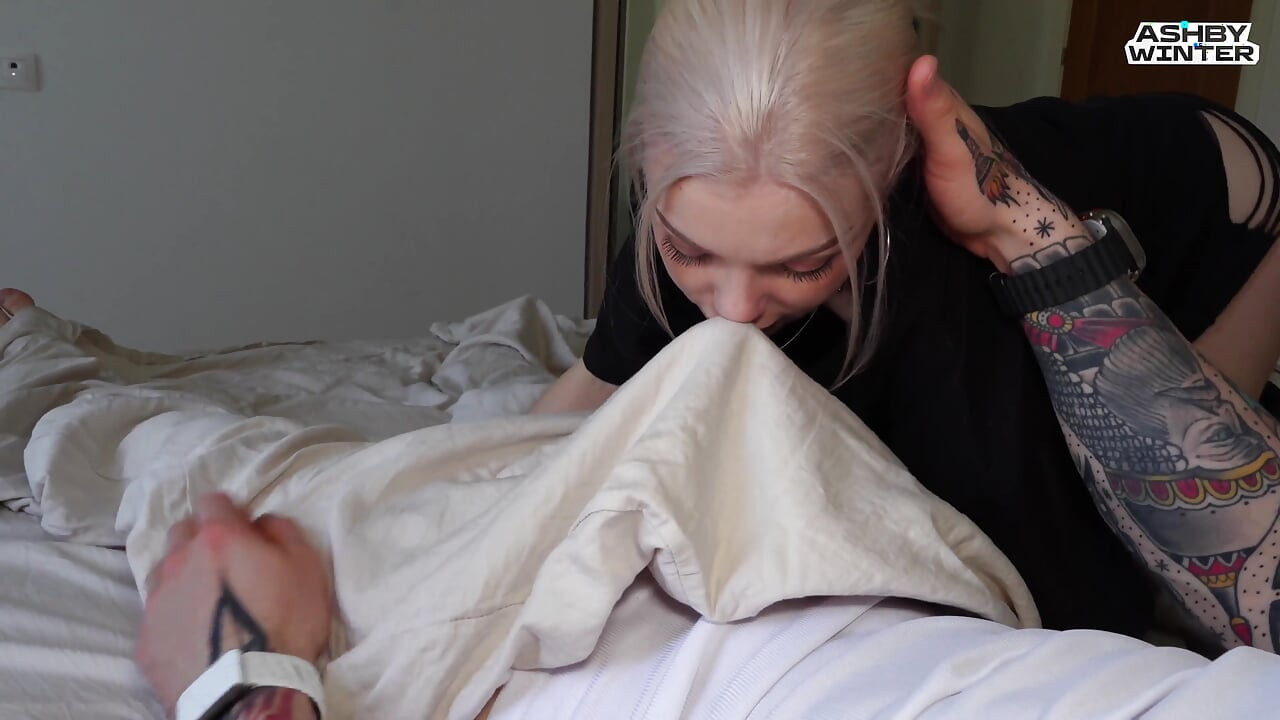 My Stepsister Returned and Saw My Big Cock - Sucked Me Then Fucked, I Cummed in Her Mouth POV