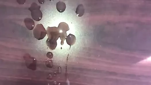 Slow-mo jerk off and cumshot