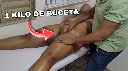 Hot massage on chubby girl and she has a big squirt