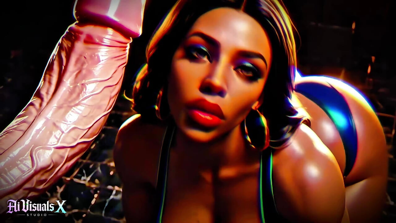 Big Boobs And Ass Ebony Goddesses - White Cock Worship: Dark ASMR & Extreme Contrast (4K AI Animated Porn)